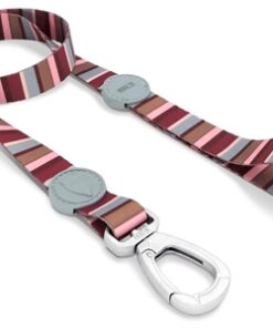 Hondenriem Gerecycled Skyline Rood / Roze 120X1,5 Cm 6-20 Kg