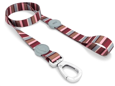 Hondenriem Gerecycled Skyline Rood / Roze 120X1,5 Cm 6-20 Kg