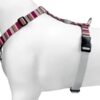 Hondentuig H-Tuig Gerecycled Skyline Rood / Roze 50-70X1,5 Cm