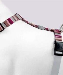 Hondentuig H-Tuig Gerecycled Skyline Rood / Roze 70-100X2,5 Cm