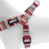 Mini Hondentuig Verstelbaar Gerecycled Skyline Rood / Roze 29-38X2,5 Cm