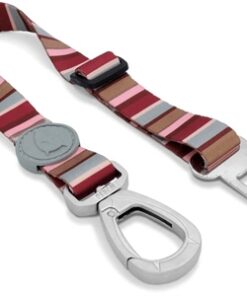 Honden Autogordel Gerecycled Skyline Rood / Roze 40-65X2,5 Cm Tot 80 Kg