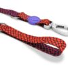 Hondenriem Verstelbaar Gerecycled Urban Lizard Rood 75-230X1,5 Cm 4-20 Kg