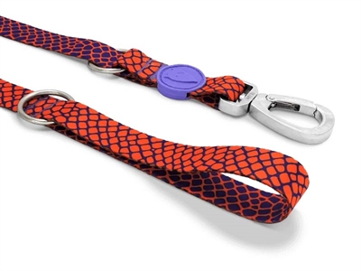 Hondenriem Verstelbaar Gerecycled Urban Lizard Rood 75-230X1,5 Cm 4-20 Kg