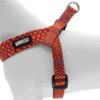 Mini Hondentuig Verstelbaar Gerecycled Urban Lizard Rood 29-38X2,5 Cm