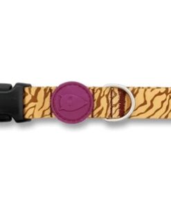 Halsband Hond Gerecycled Jungle Drum Oranje 30-42X1,5 Cm