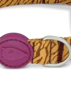 Halsband Hond Gerecycled Jungle Drum Oranje 37-58X2,5 Cm