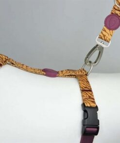 Hondentuig H-Tuig Gerecycled Jungle Drum Oranje 70-100X2,5 Cm