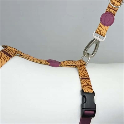 Hondentuig H-Tuig Gerecycled Jungle Drum Oranje 70-100X2,5 Cm
