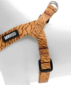 Mini Hondentuig Verstelbaar Gerecycled Jungle Drum Oranje 29-38X2,5 Cm