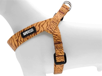 Mini Hondentuig Verstelbaar Gerecycled Jungle Drum Oranje 29-38X2,5 Cm