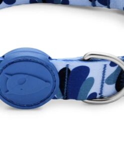 Halsband Hond Gerecycled Splash Blauw 37-58X2,5 Cm