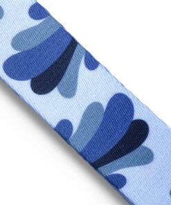 Halsband Hond Gerecycled Splash Blauw 43-70X2,5 Cm