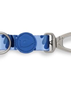 Hondenriem Verstelbaar Gerecycled Splash Blauw 75-230X1,5 Cm 1-4 Kg