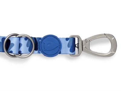 Hondenriem Verstelbaar Gerecycled Splash Blauw 75-230X1,5 Cm 1-4 Kg