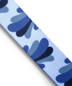 Hondenriem Verstelbaar Gerecycled Splash Blauw 65-200X2,5 Cm 20-80 Kg