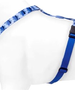 Hondentuig H-Tuig Gerecycled Splash Blauw 50-70X1,5 Cm