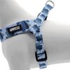 Mini Hondentuig Verstelbaar Gerecycled Splash Blauw 29-38X2,5 Cm