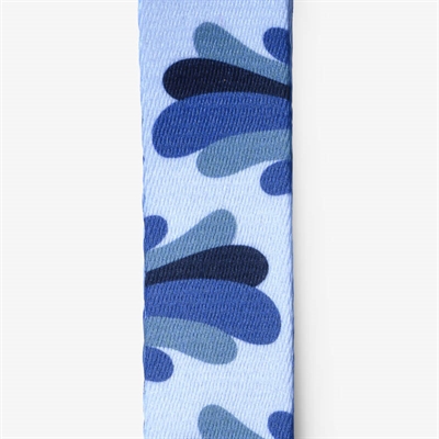 Mini Hondentuig Verstelbaar Gerecycled Splash Blauw 32-41X2,5 Cm