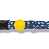 Halsband Hond Gerecycled Color Invaders Paars 30-42X1,5 Cm