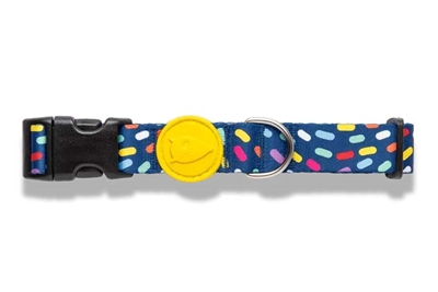 Halsband Hond Gerecycled Color Invaders Paars 30-42X1,5 Cm