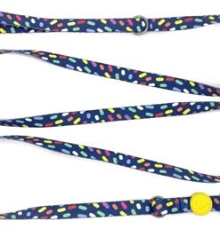 Hondenriem Verstelbaar Gerecycled Color Invaders Paars 75-230X1,5 Cm 1-4 Kg