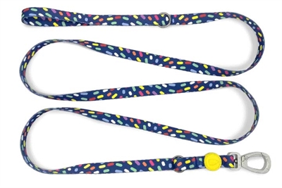 Hondenriem Verstelbaar Gerecycled Color Invaders Paars 75-230X1,5 Cm 1-4 Kg