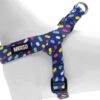 Mini Hondentuig Verstelbaar Gerecycled Color Invaders Paars 29-38X2,5 Cm