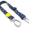 Honden Autogordel Gerecycled Color Invaders Paars 40-65X2,5 Cm Tot 80 Kg