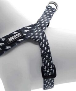 Mini Hondentuig Verstelbaar Gerecycled Power Flow Zwart 29-38X2,5 Cm