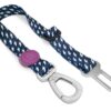 Honden Autogordel Gerecycled Power Flow Zwart 40-65X2,5 Cm Tot 80 Kg