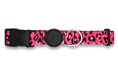 Halsband Hond Gerecycled Bubble Leo Roze 30-42X1,5 Cm