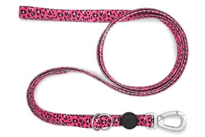 Hondenriem Verstelbaar Gerecycled Bubble Leo Roze 65-200X2,5 Cm 20-80 Kg
