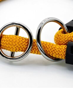 Half Slip Halsband Hond Regular Rope Gerecycled Gold Goud 50X1 Cm