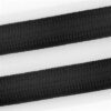 Half Slip Halsband Hond Soft Rope Gerecycled Black Zwart 45X1 Cm