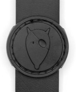 Halsband Hond Waterproof Gerecycled Black Zwart 33-41X1,5 Cm