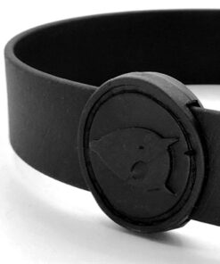 Halsband Hond Waterproof Gerecycled Black Zwart 42-50X1,5 Cm