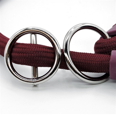 Half Slip Halsband Hond Soft Rope Gerecycled Plum Paars 50X1 Cm
