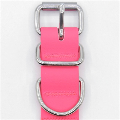 Halsband Hond Waterproof Gerecycled Passion Pink Roze 23-31X1,5 Cm
