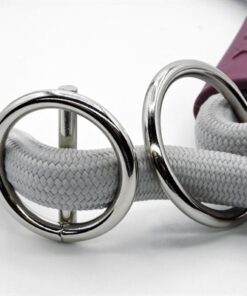 Half Slip Halsband Hond Soft Rope Gerecycled Grey Grijs 50X1 Cm