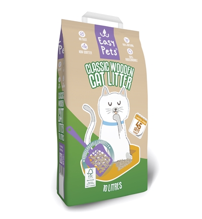Biodegradable Classic Houtkorrels Kattenbakvulling 10 Ltr