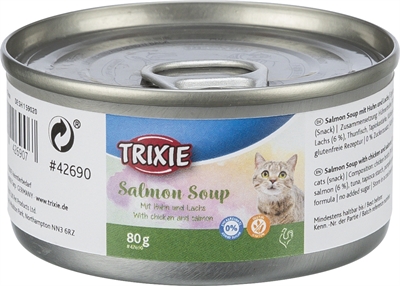 Zalm Soep Kip / Zalm Glutenvrij 80 Gr