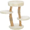 Krabpaal Santo Hout Creme 38X38X73 Cm