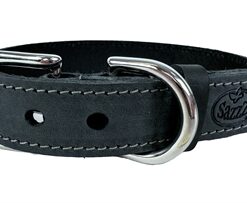 Halsband Hond Nomad Vintage Leer Antraciet 32-39X2 Cm