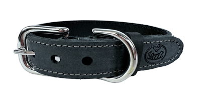 Halsband Hond Nomad Vintage Leer Antraciet 32-39X2 Cm