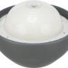 Vital Dome Drinkfontein Keramiek Grijs / Wit 1,5 Ltr 20X10X20 Cm