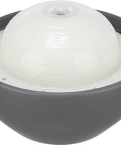 Vital Dome Drinkfontein Keramiek Grijs / Wit 1,5 Ltr 20X10X20 Cm