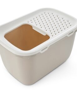 Kattenbak Hop In Giant Wit / Mokka 74X50X43,5 Cm