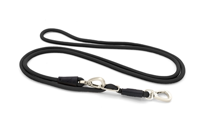Hondenriem Hands Free Soft Rope Gerecycled Zwart 260X1 Cm