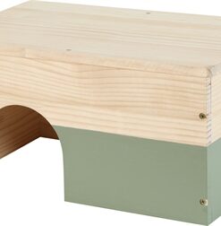 Neolife Houten Huisje Konijn Groen 40X25X20 Cm